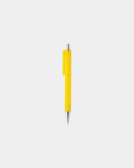 Pen gerecycled ABS RCS gomfinish om te personaliseren - Geel