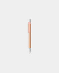 Balpen metallic afwerking chroom om te personaliseren - Bruin