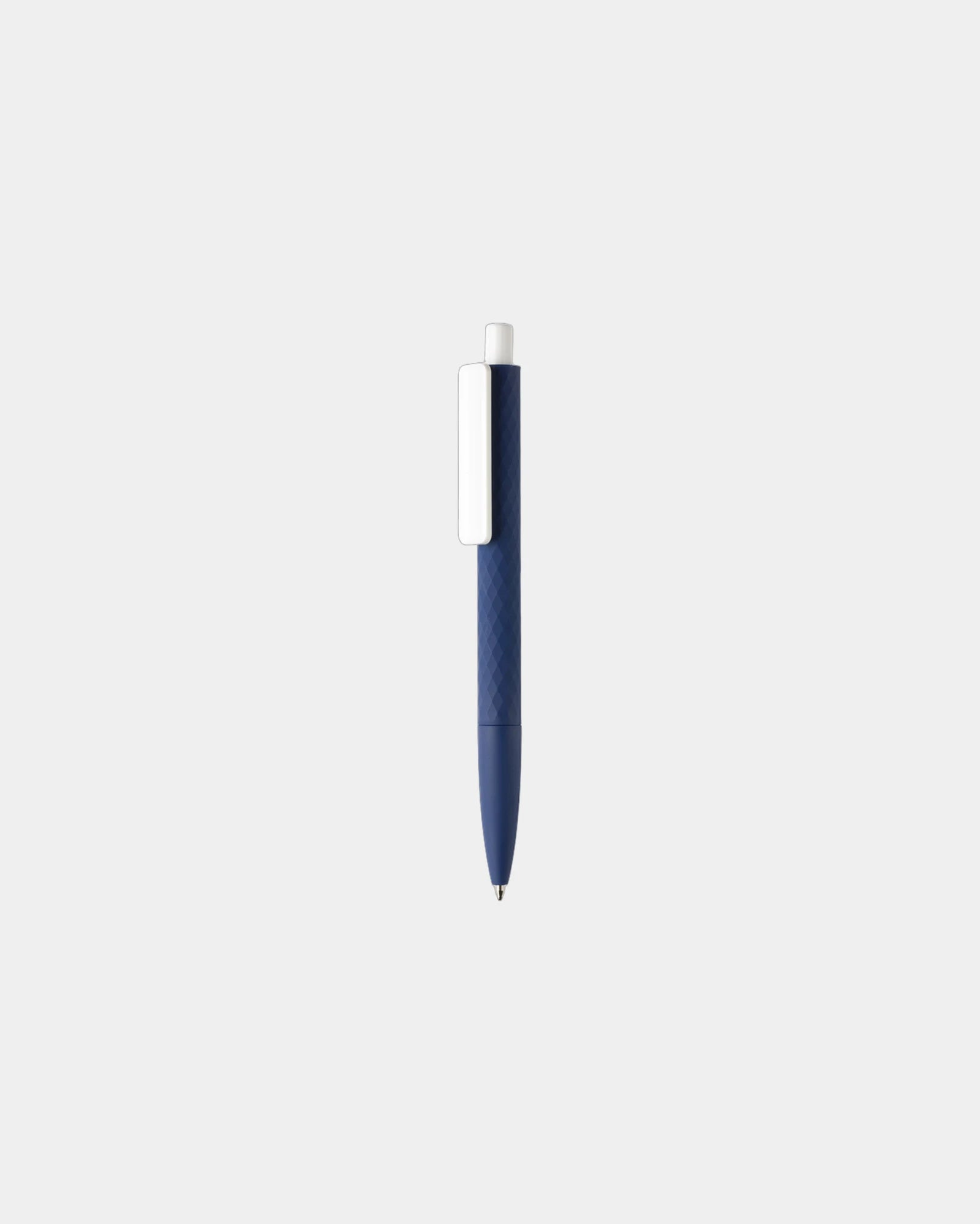 Pen gerecycled ABS RCS gomfinish om te personaliseren - Marineblauw