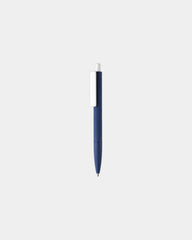 Pen gerecycled ABS RCS gomfinish om te personaliseren - Marineblauw