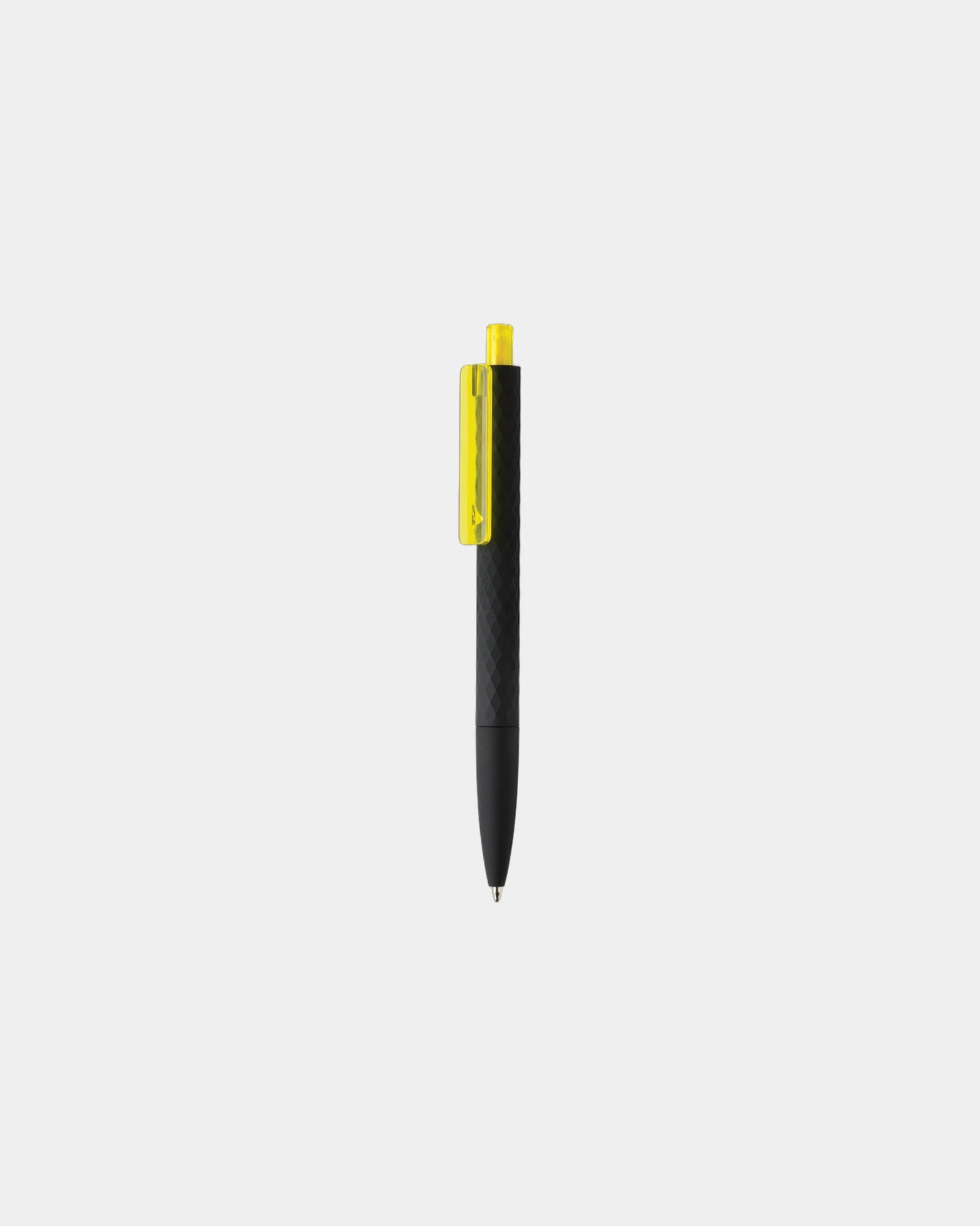 Pen gerecycled ABS gomgreep X3 om te personaliseren - Geel