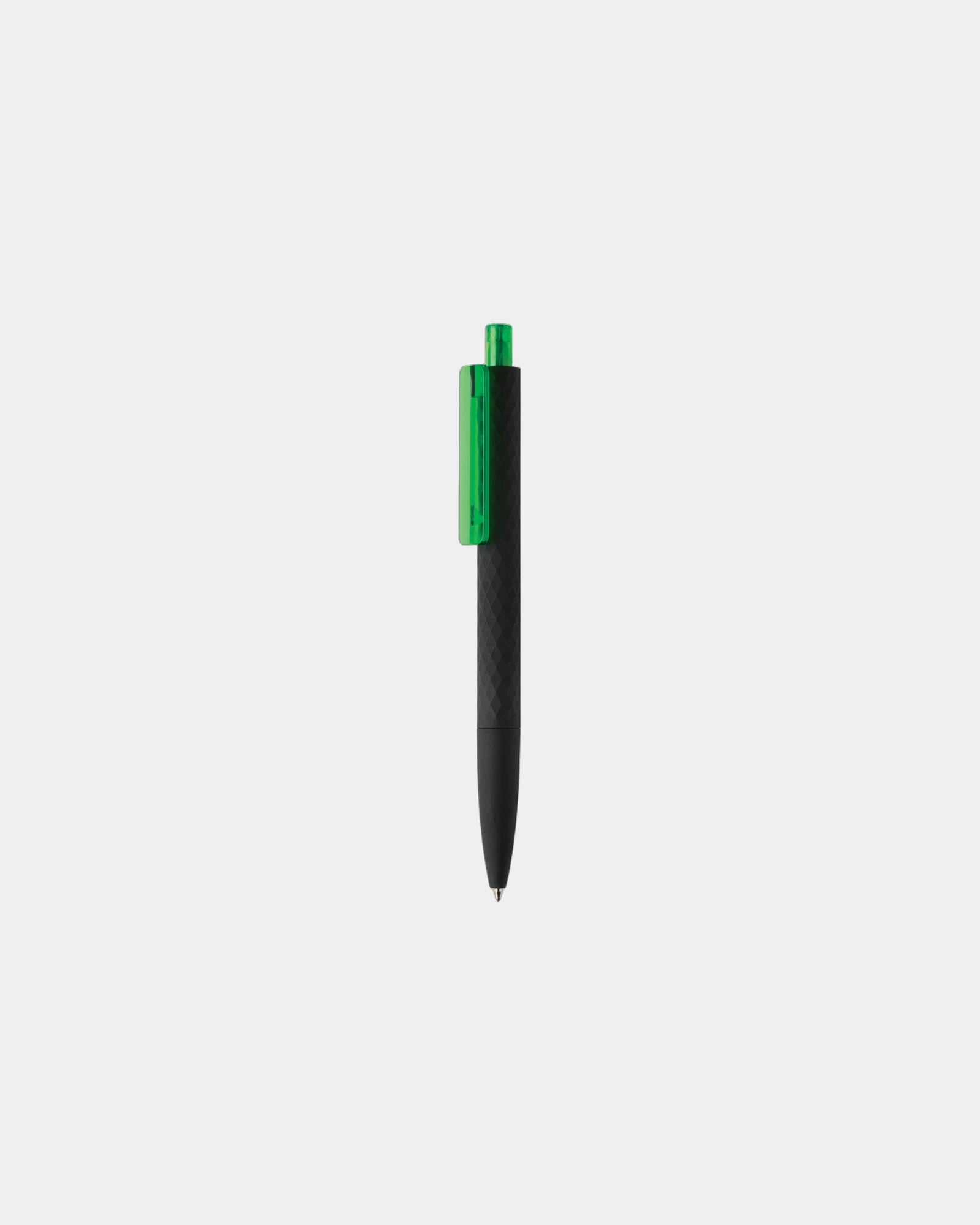 Pen gerecycled ABS gomgreep X3 om te personaliseren - Groen