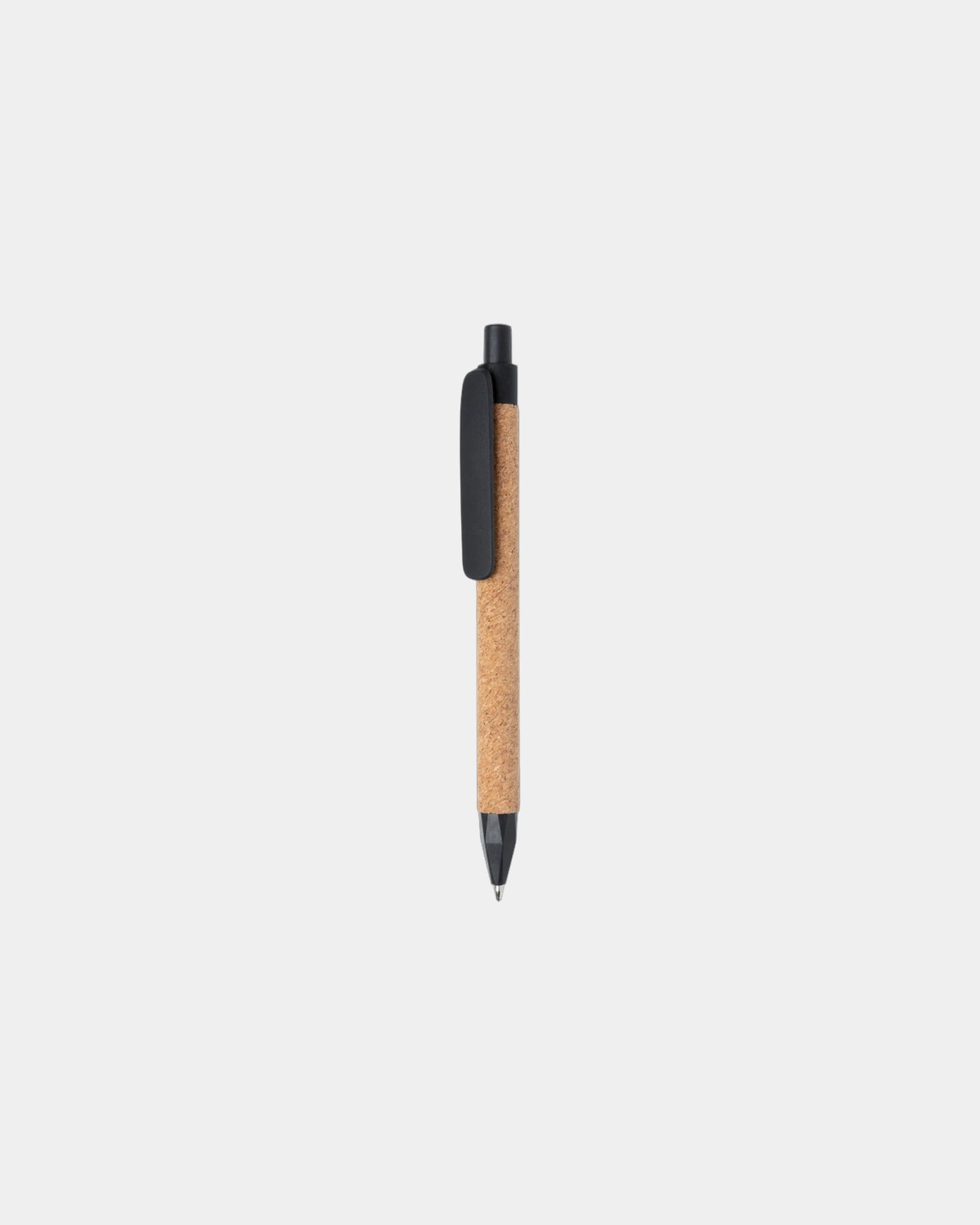Pen tarwestro en kurk gerecycled om te personaliseren - Zwart