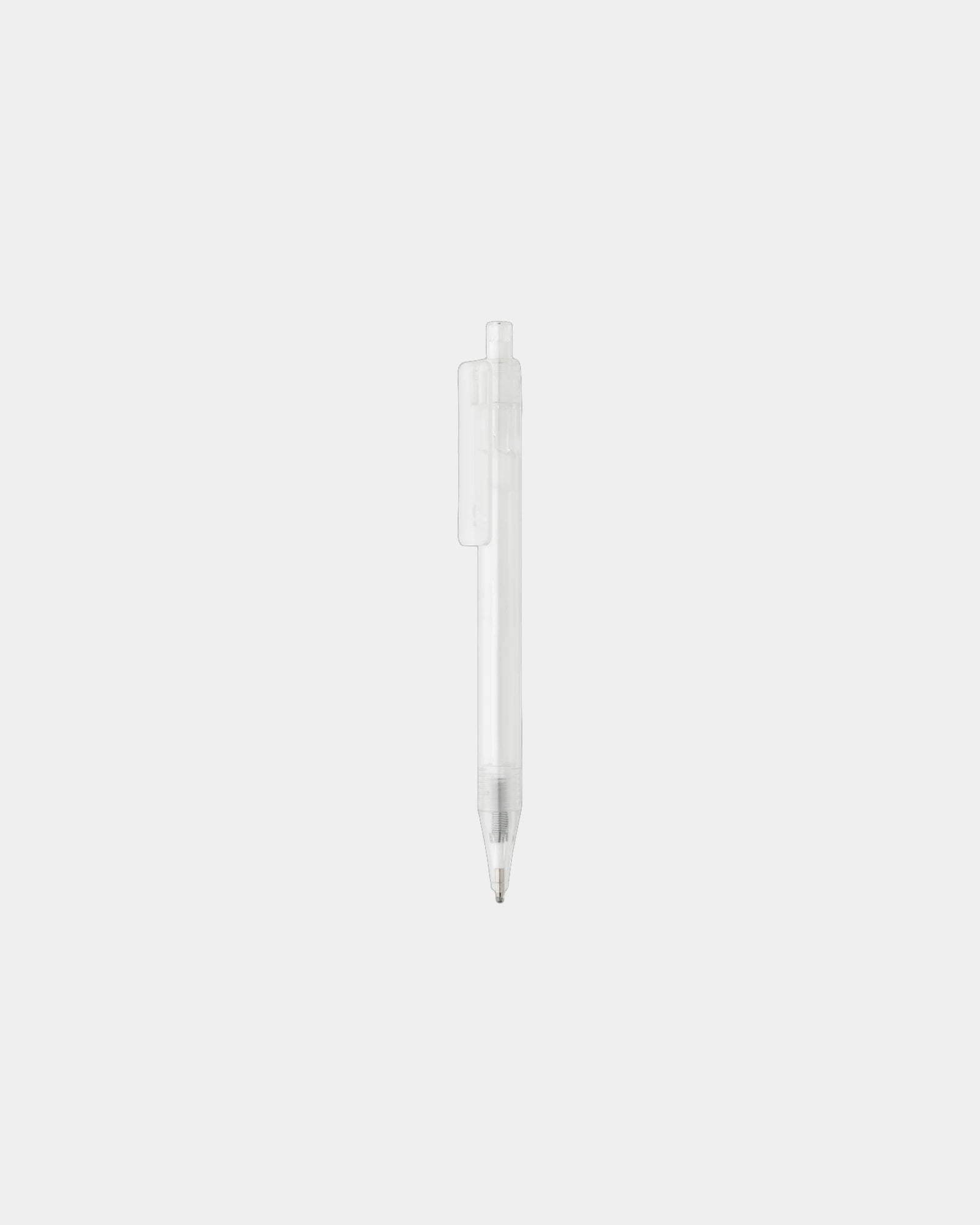 Pen transparant gerecycled RPET GRS om te personaliseren - Wit