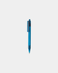Pen transparant gerecycled RPET GRS om te personaliseren - Blauw