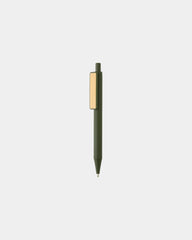 Pen gerecycled ABS GRS bamboe clip om te personaliseren - Groen