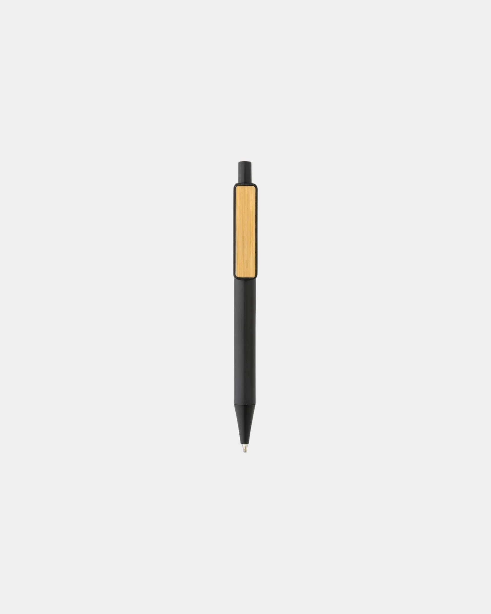 Pen gerecycled ABS GRS bamboe clip om te personaliseren - 1