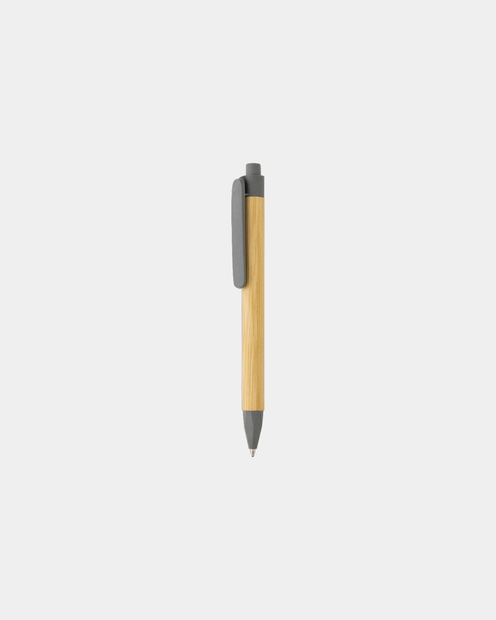 Pen gerecycled papier tarwestro FSC om te personaliseren - Grijs