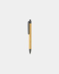 Pen gerecycled papier tarwestro FSC om te personaliseren - Grijs