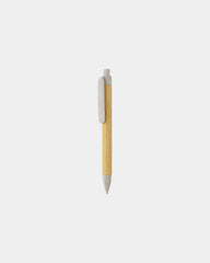 Pen gerecycled papier tarwestro FSC om te personaliseren - Gebroken wit