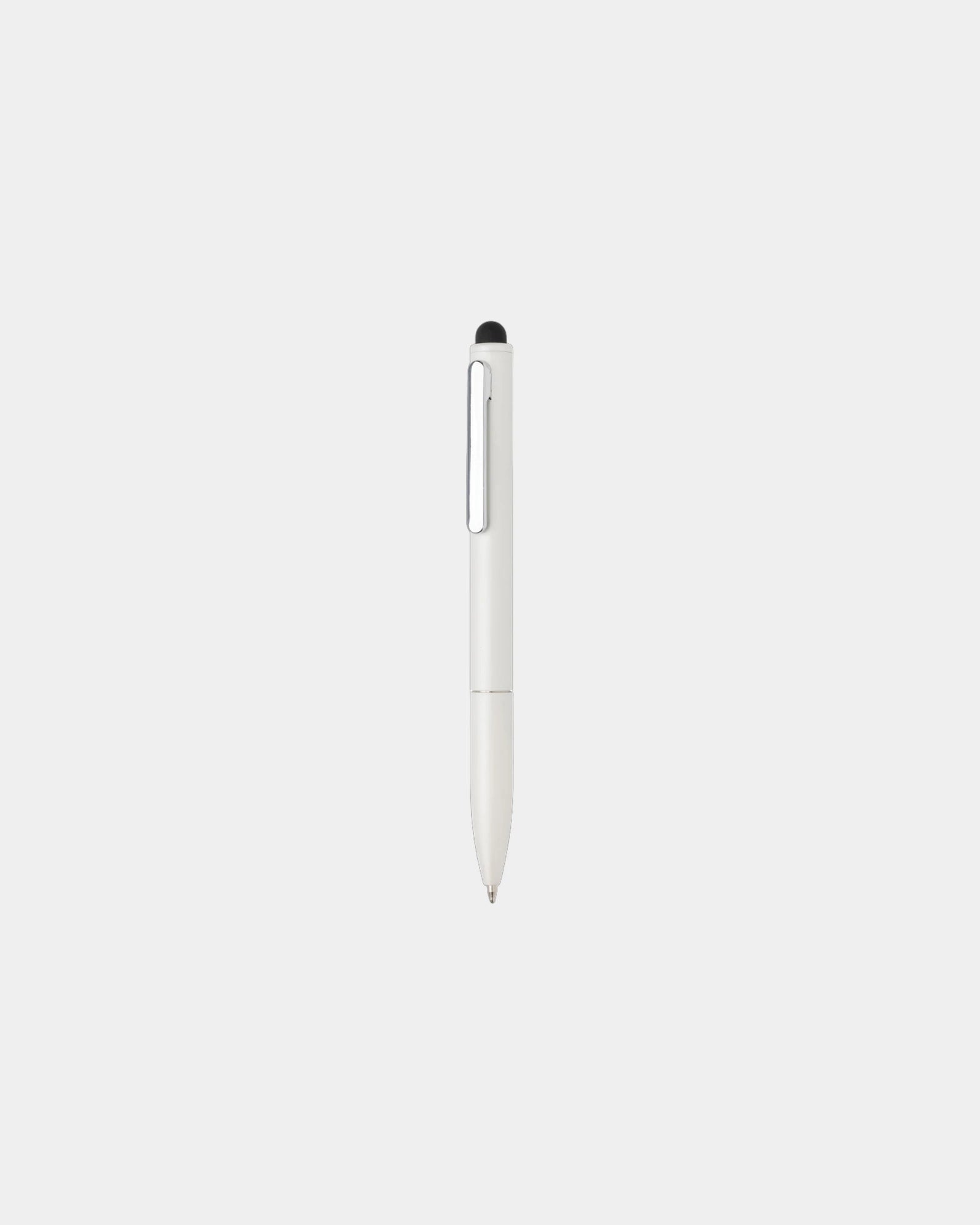Pen gerecycled aluminium RCS met stylus om te personaliseren - Wit