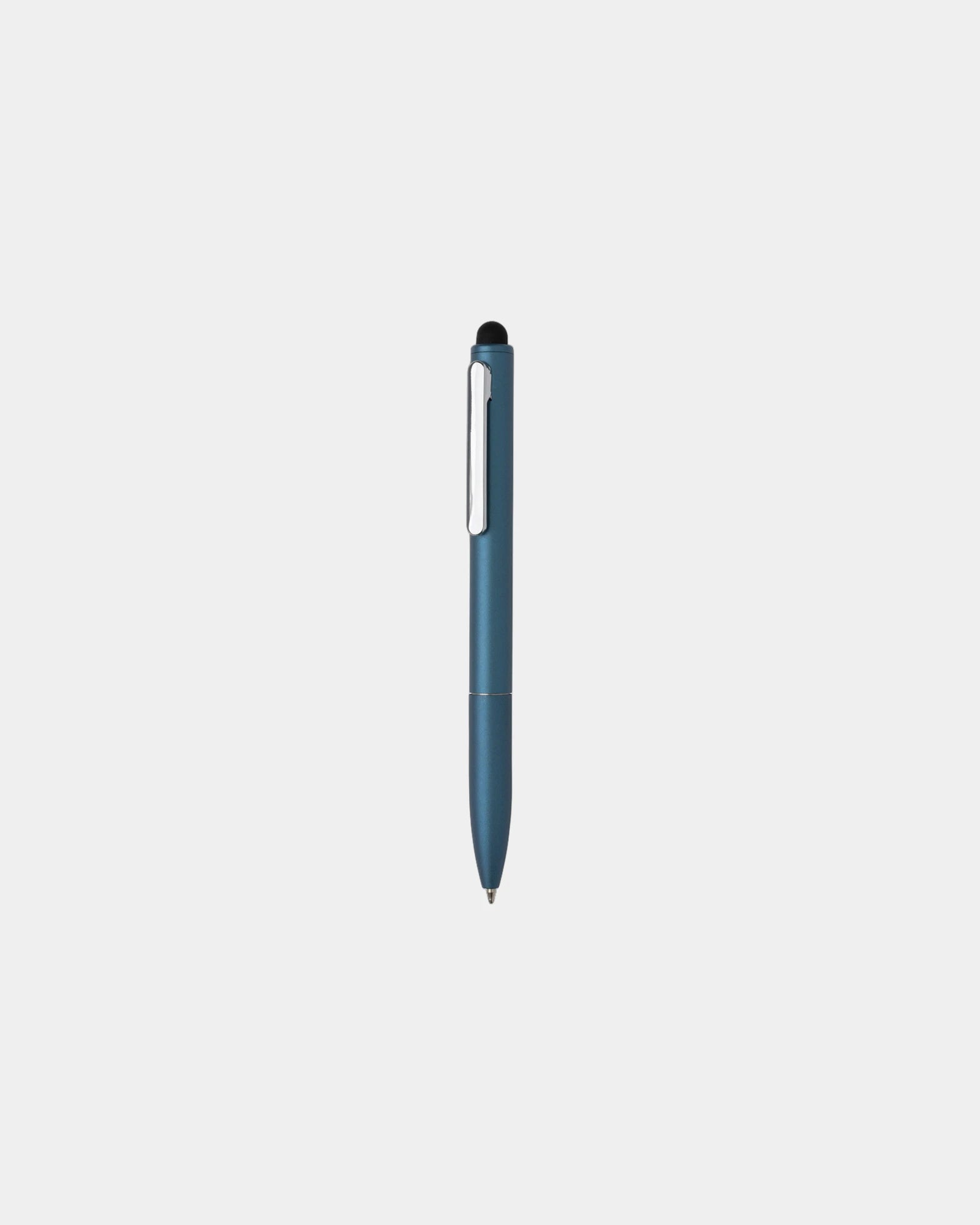 Pen gerecycled aluminium RCS met stylus om te personaliseren - Koningsblauw
