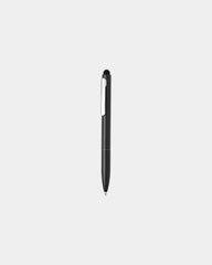 Pen gerecycled aluminium RCS met stylus om te personaliseren - Zwart