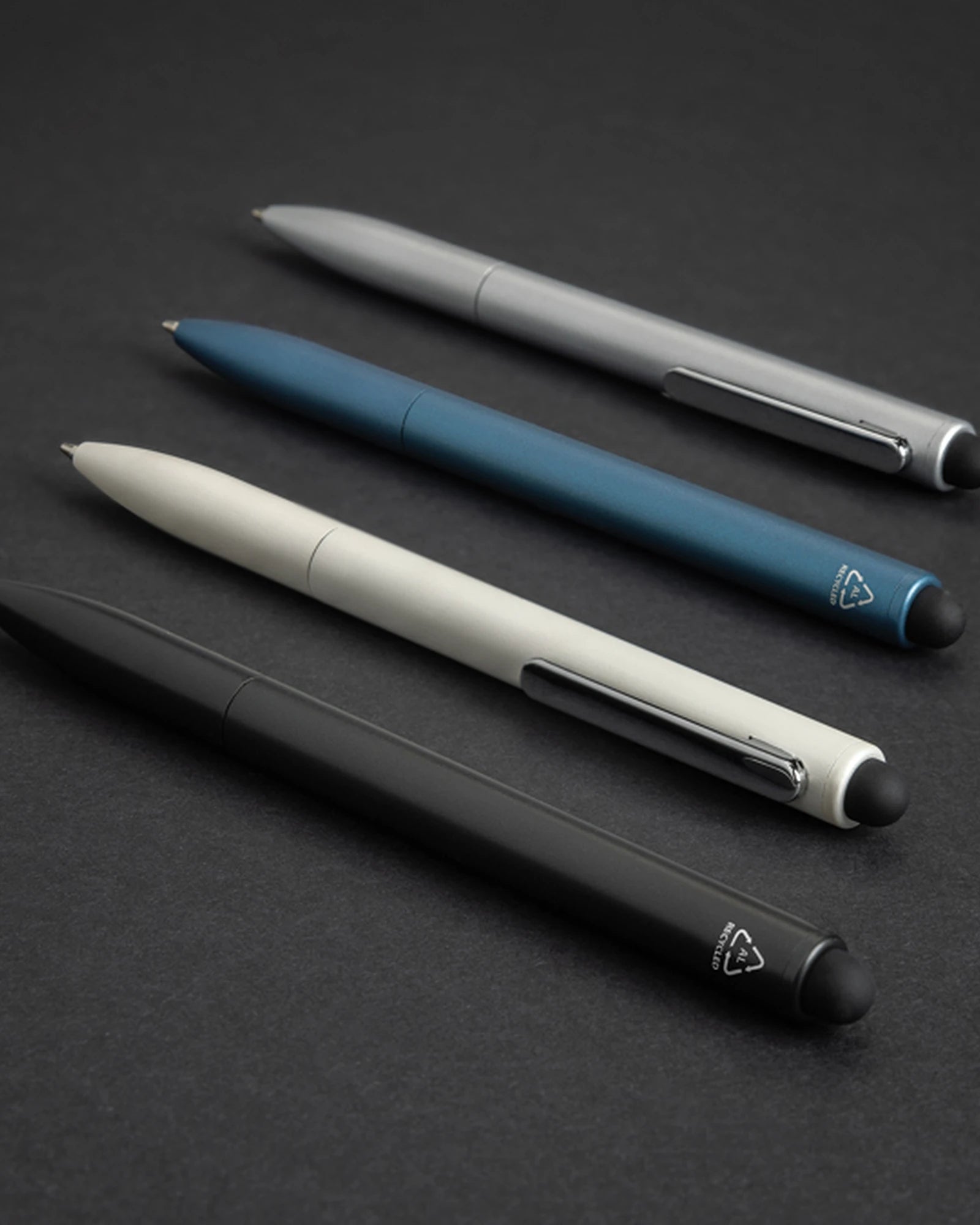 Pen gerecycled aluminium RCS met stylus om te personaliseren - 12