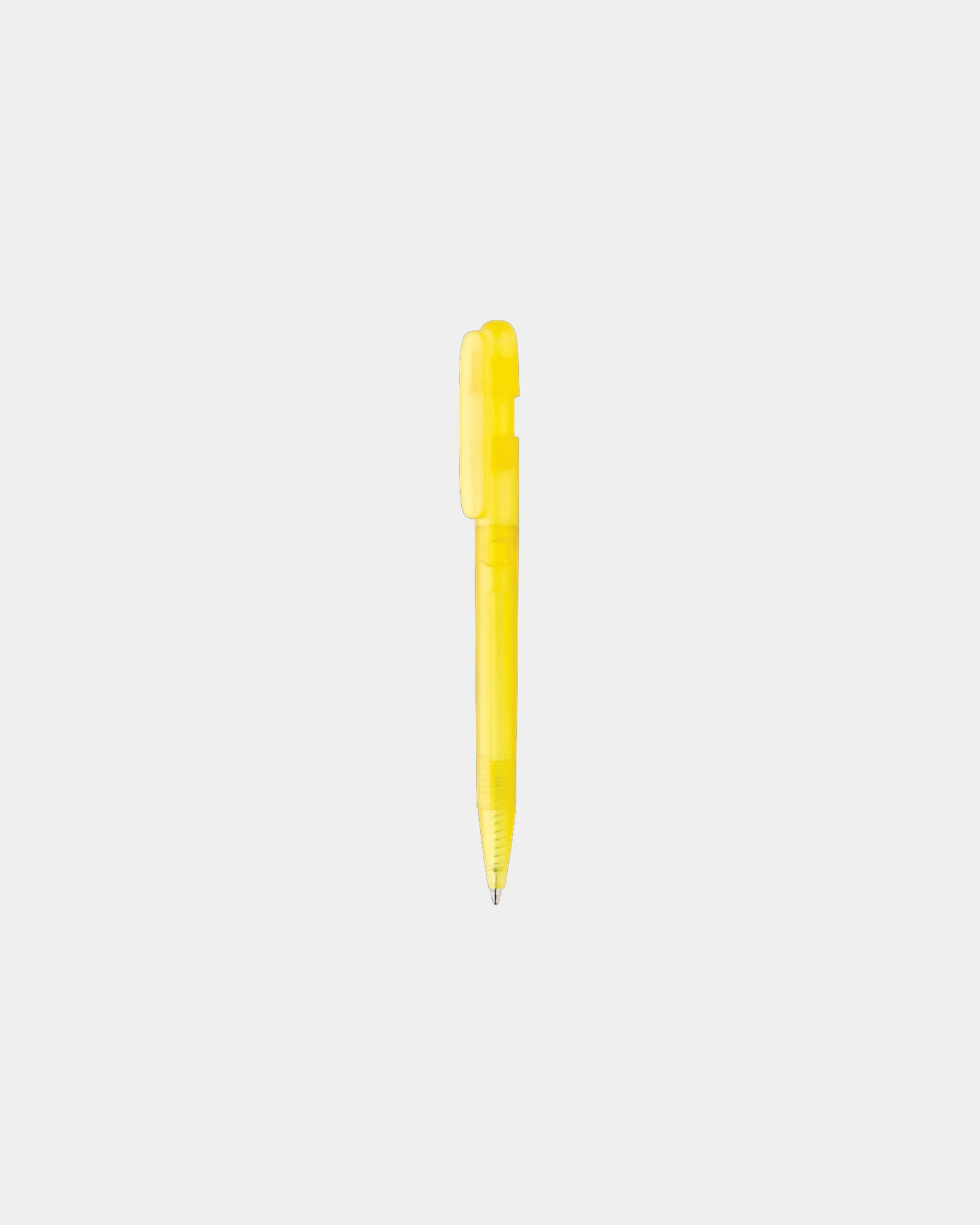 Pen gerecycled ABS GRS Devin om te personaliseren - Geel