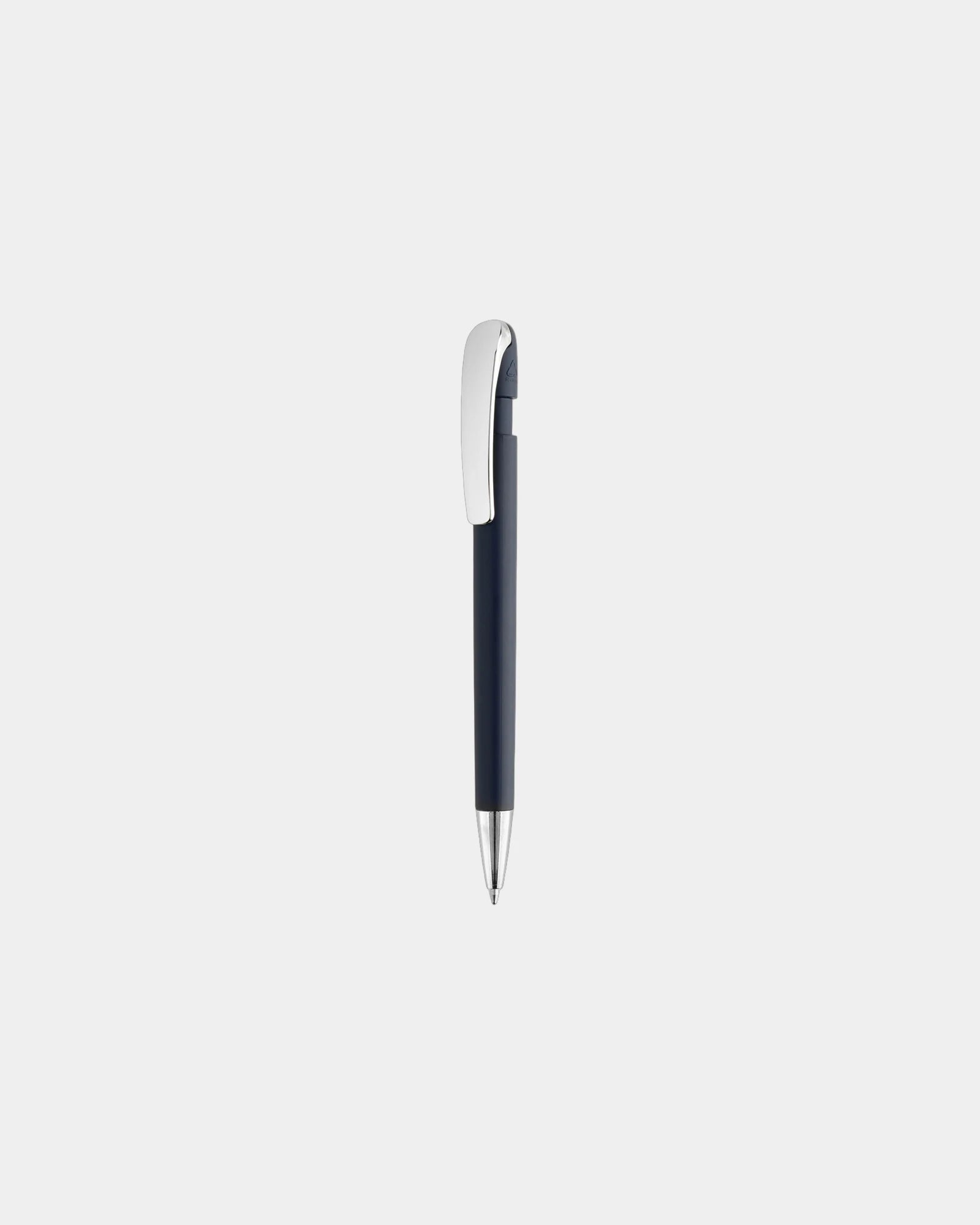 Pen gerecycled ABS metalen clip Glide om te personaliseren - Marineblauw