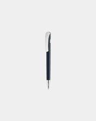 Pen gerecycled ABS metalen clip Glide om te personaliseren - Marineblauw