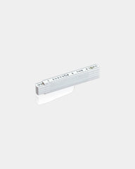 Vouwmeter glasvezel 1m wit 10 lamellen om te personaliseren - Wit