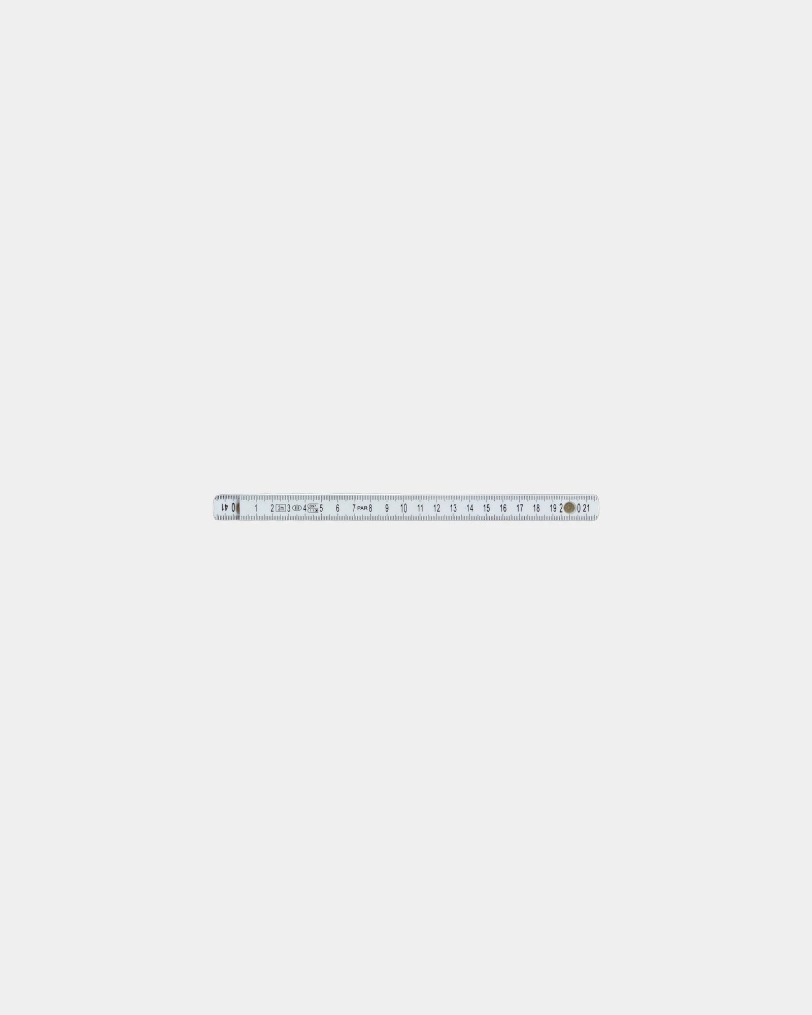 Vouwmeter glasvezel 2m wit om te personaliseren - 1