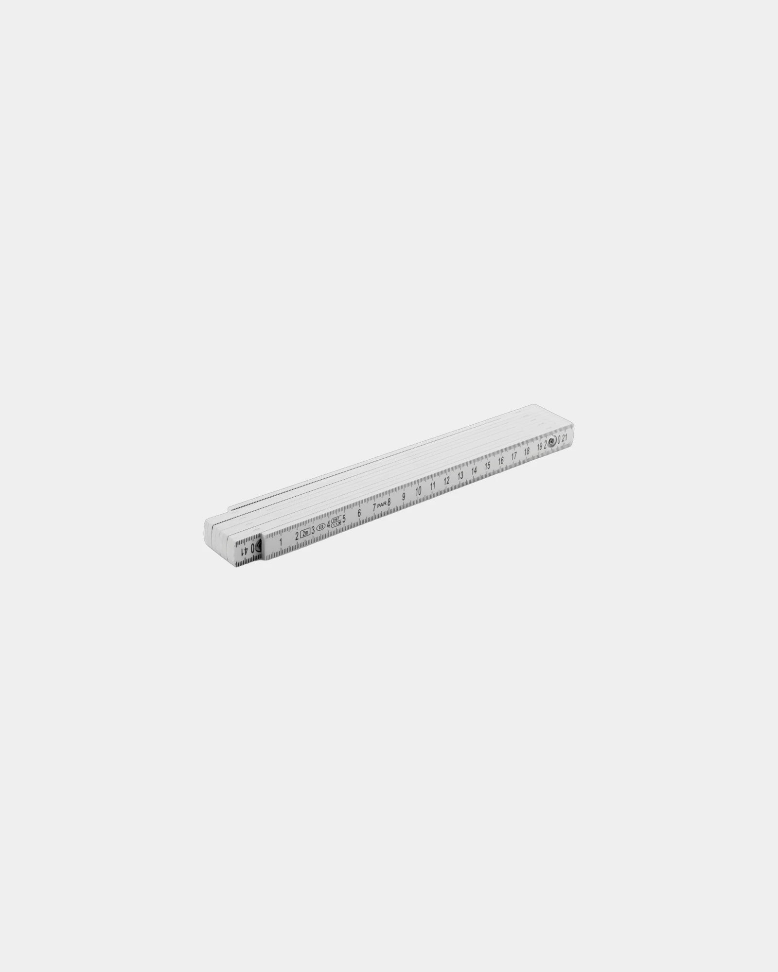 Vouwmeter glasvezel 2m wit om te personaliseren - Wit