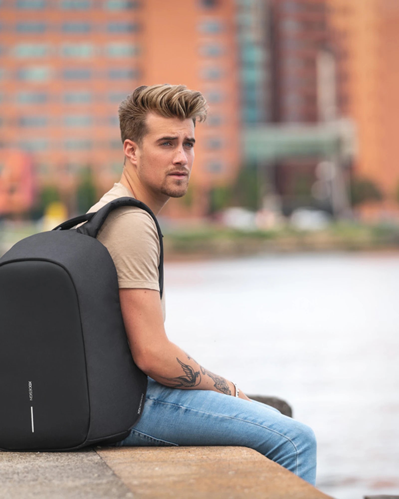 Anti-diefstal gerecyclede rugzak RPET om te personaliseren - 8