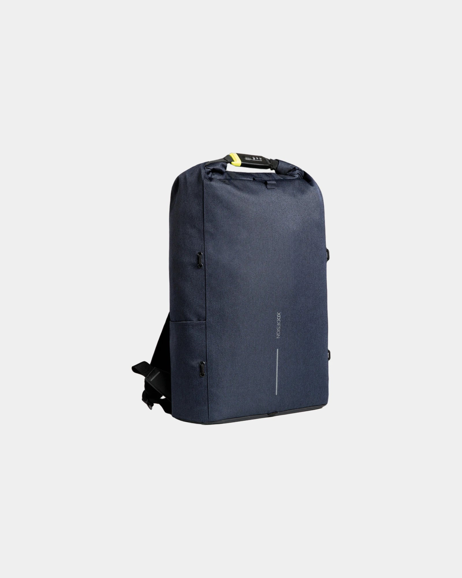 Rugzak antidiefstal waterafstotend 27L om te personaliseren - Marineblauw