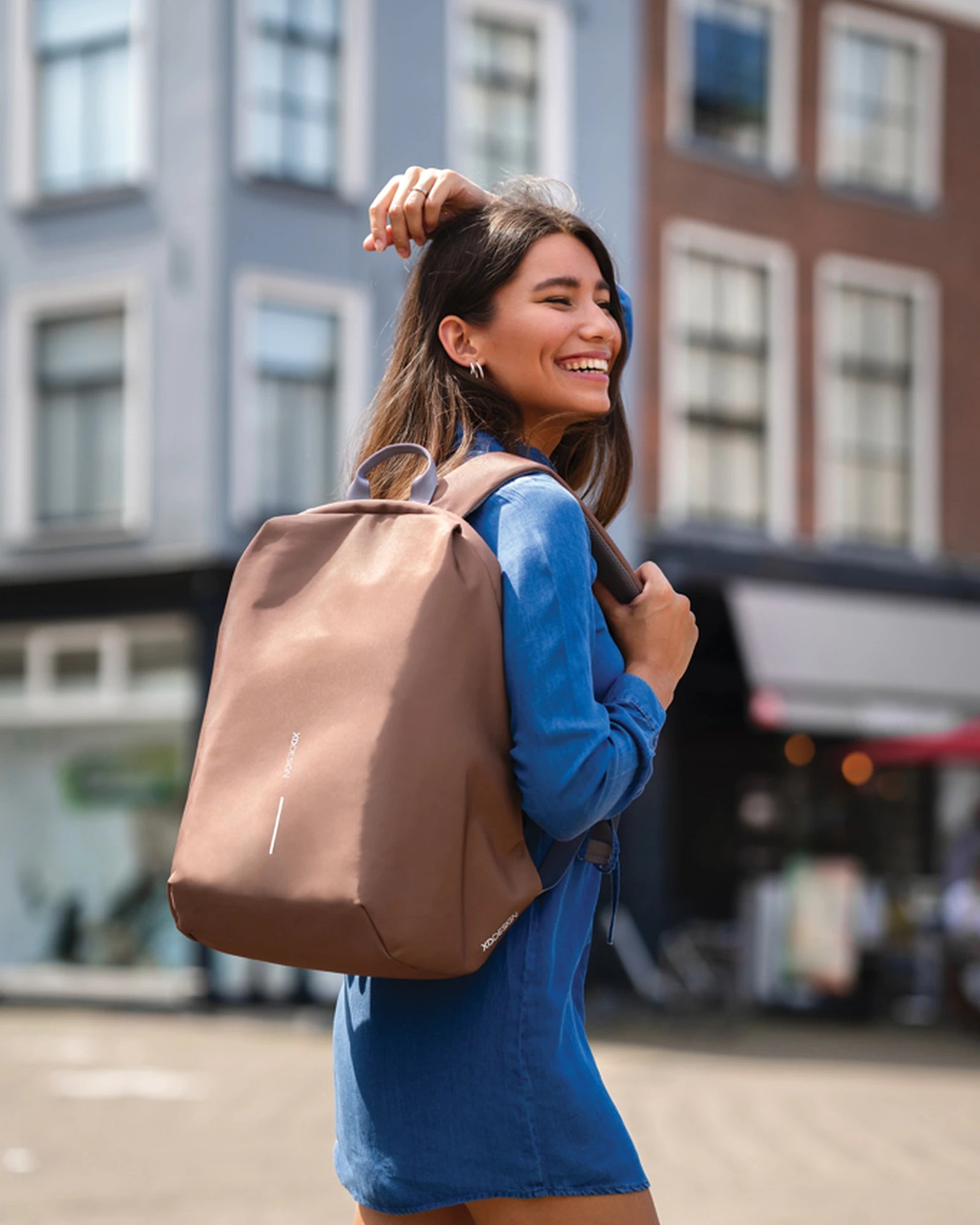Rugzak antidiefstal RPET Bobby Soft 16L om te personaliseren - 46