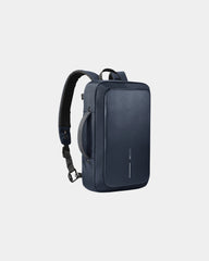Rugzak antidiefstal gerecycled Bobby om te personaliseren - Marineblauw