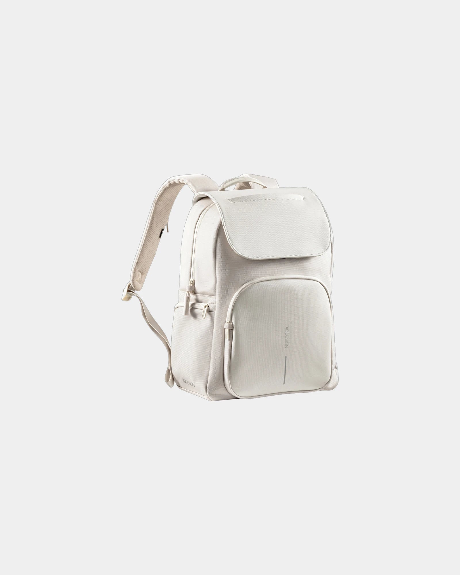 Gerecyclede rugzak RPET 15L anti-RFID om te personaliseren - Beige