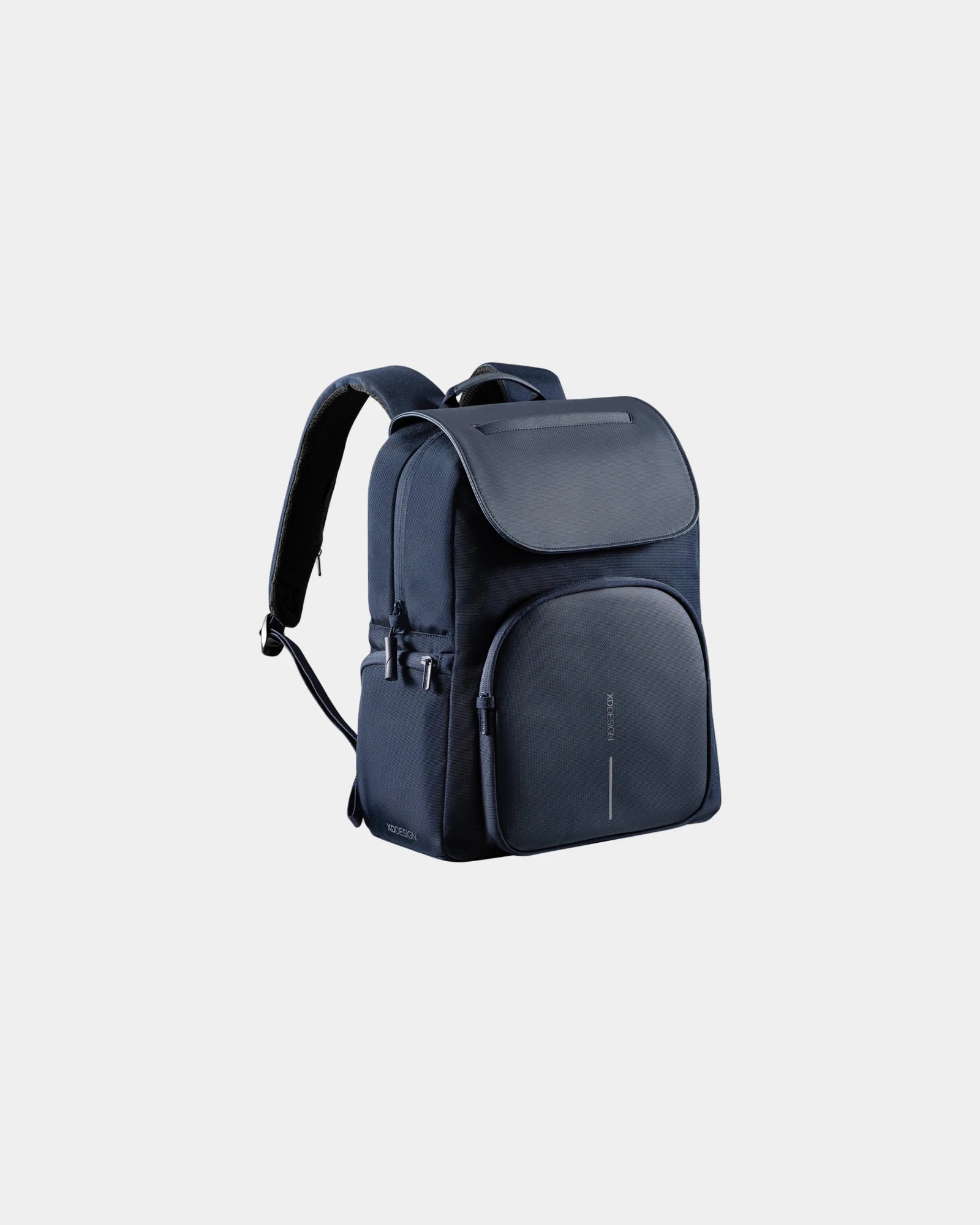Gerecyclede rugzak RPET 15L anti-RFID om te personaliseren - Marineblauw