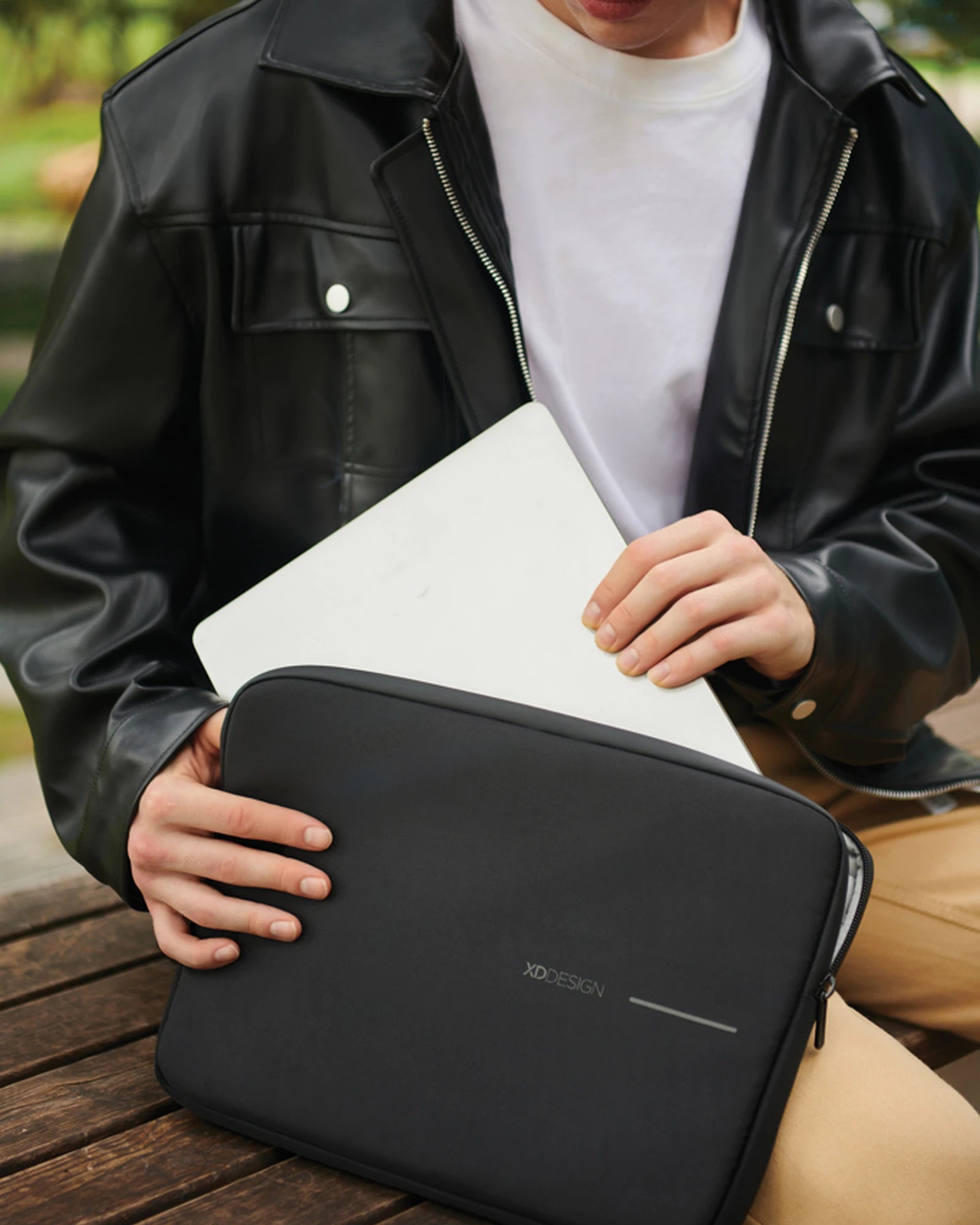 Laptophoes gerecycled RPET 16" om te personaliseren - 9
