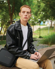 Laptoptas gerecycled RPET 14" om te personaliseren - 9