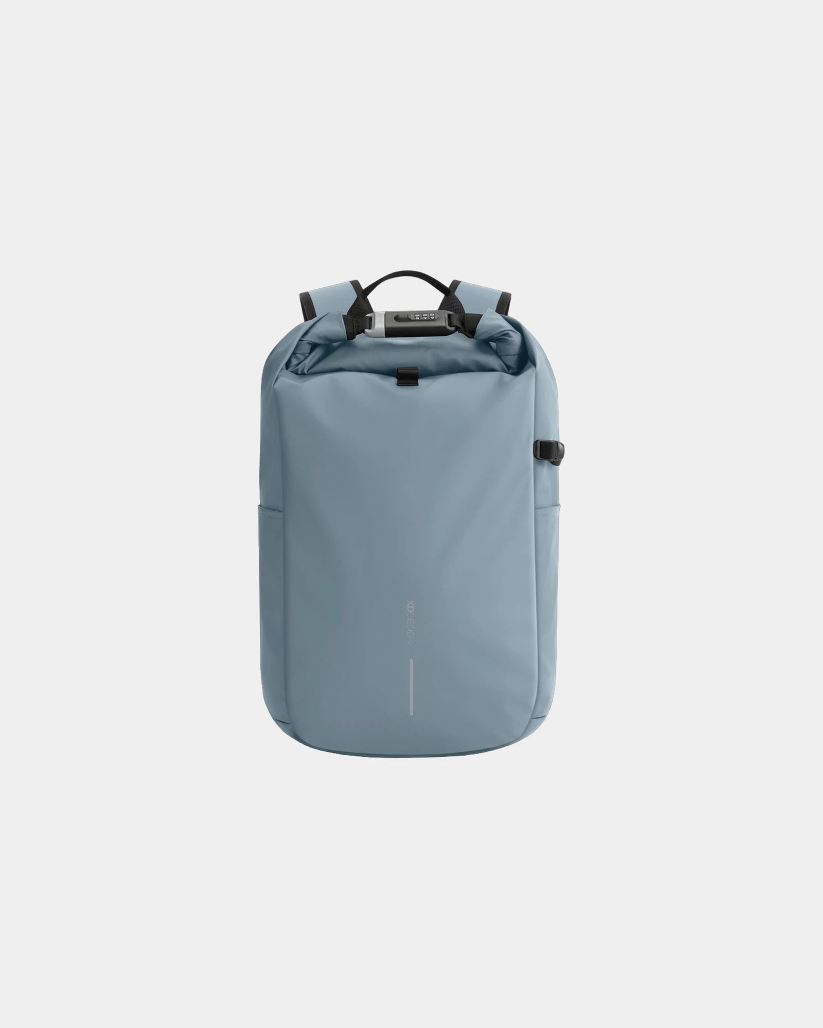 Rugzak antidiefstal waterdicht rPET 26L om te personaliseren - Blauw