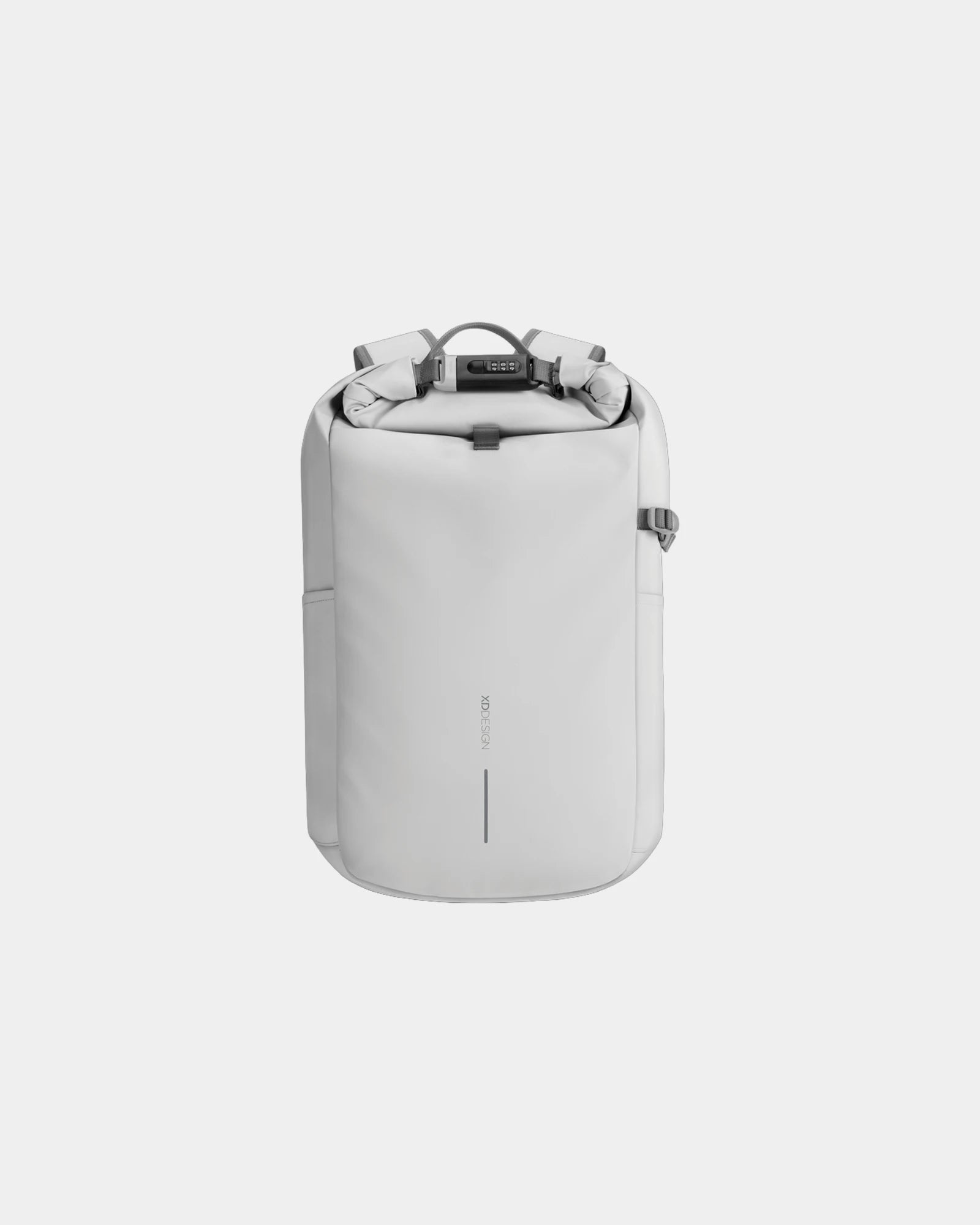Rugzak antidiefstal waterdicht rPET 26L om te personaliseren - Gebroken wit