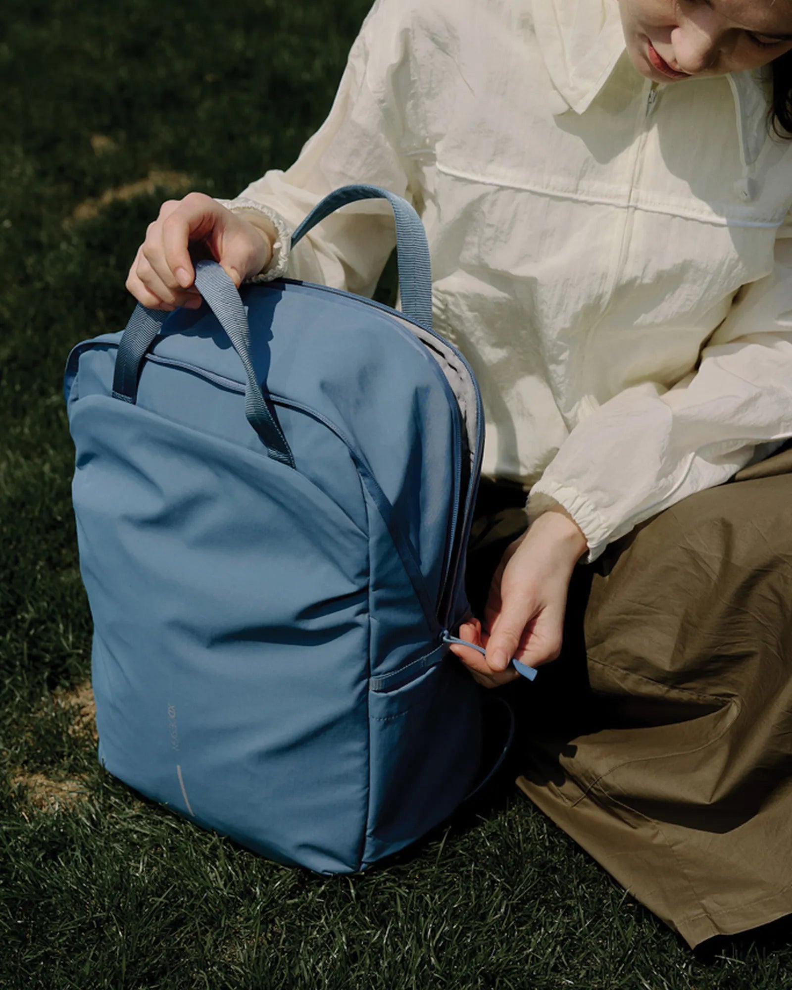 Rugzak antidiefstal gerecycled nylon om te personaliseren - 19