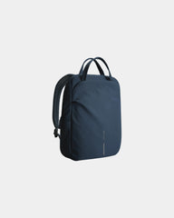 Rugzak antidiefstal gerecycled nylon om te personaliseren - Marineblauw