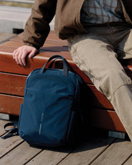 Rugzak antidiefstal gerecycled nylon om te personaliseren - 40
