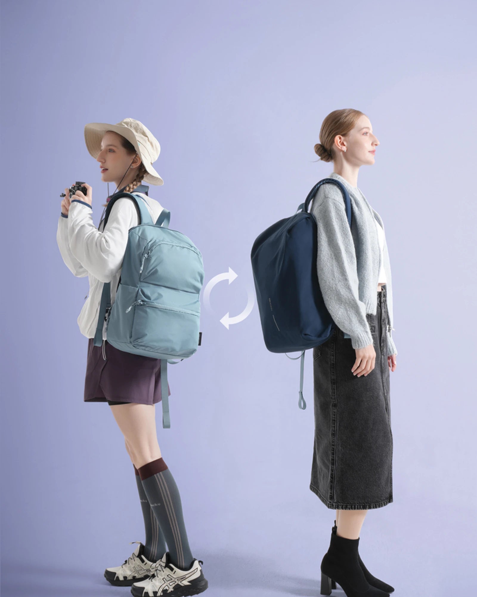 Rugzak 2-in-1 gerecycled nylon 22L om te personaliseren - 24