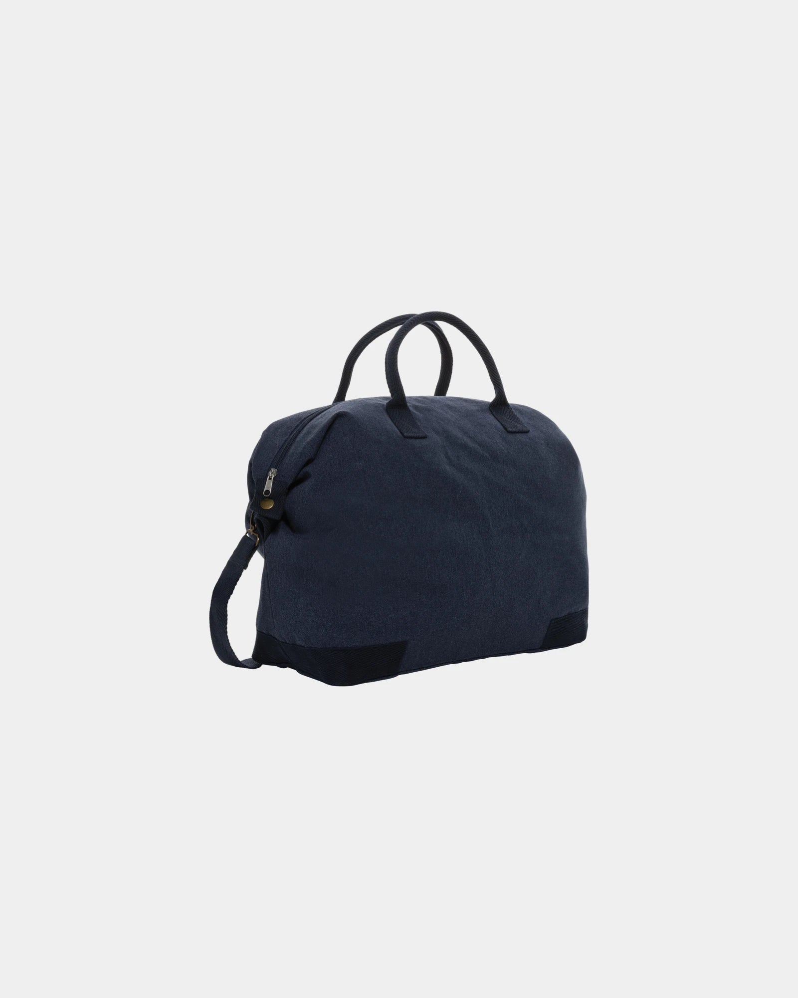 Weekendtas gerecycled katoen 500g/m² om te personaliseren - Marineblauw