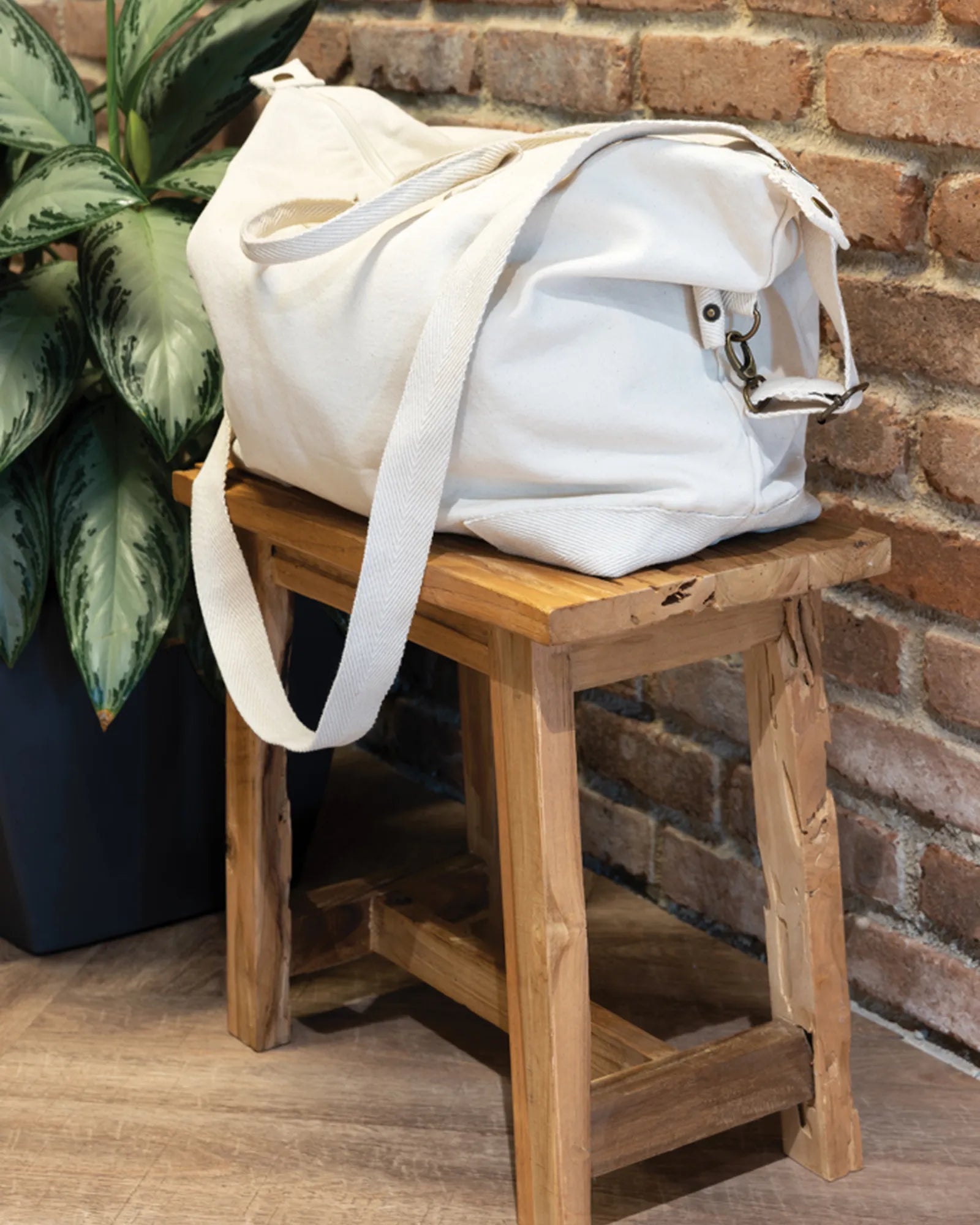 Weekendtas gerecycled katoen 500g/m² om te personaliseren - 5