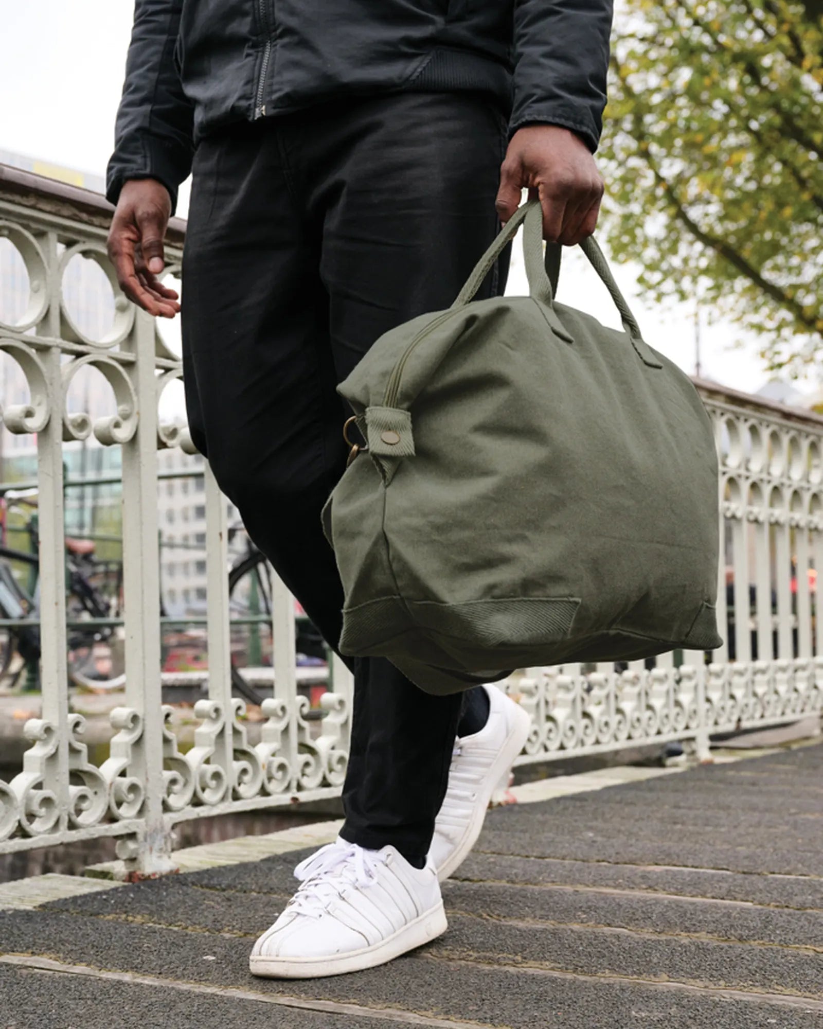 Weekendtas gerecycled katoen 500g/m² om te personaliseren - 18