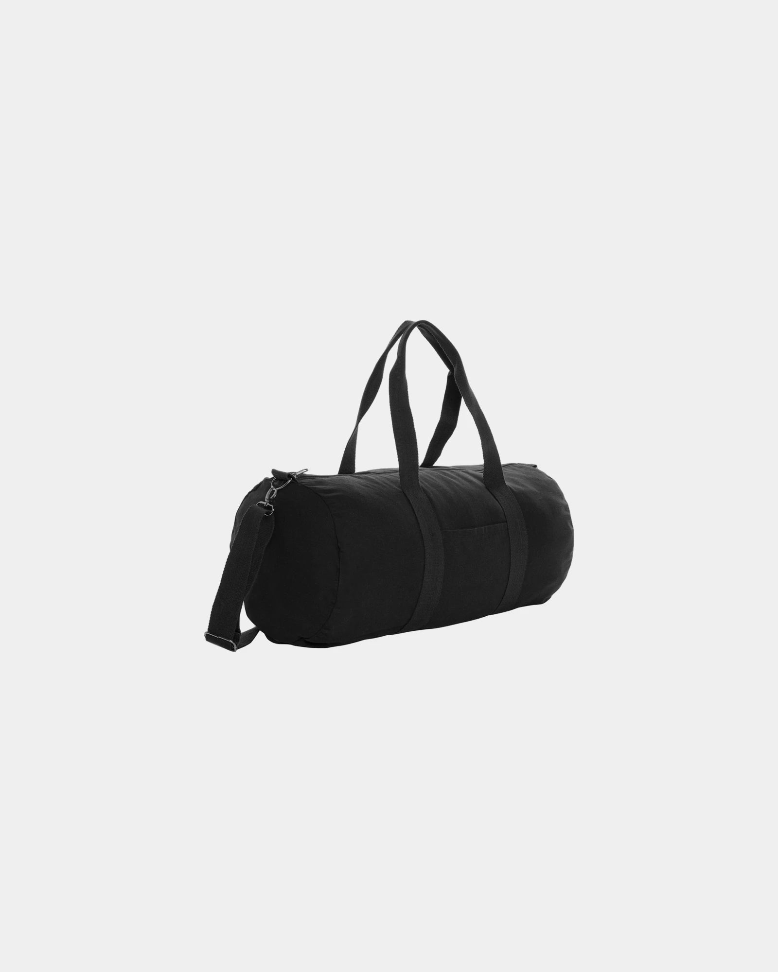 Sporttas gerecycled canvas ongeverfd om te personaliseren - Zwart