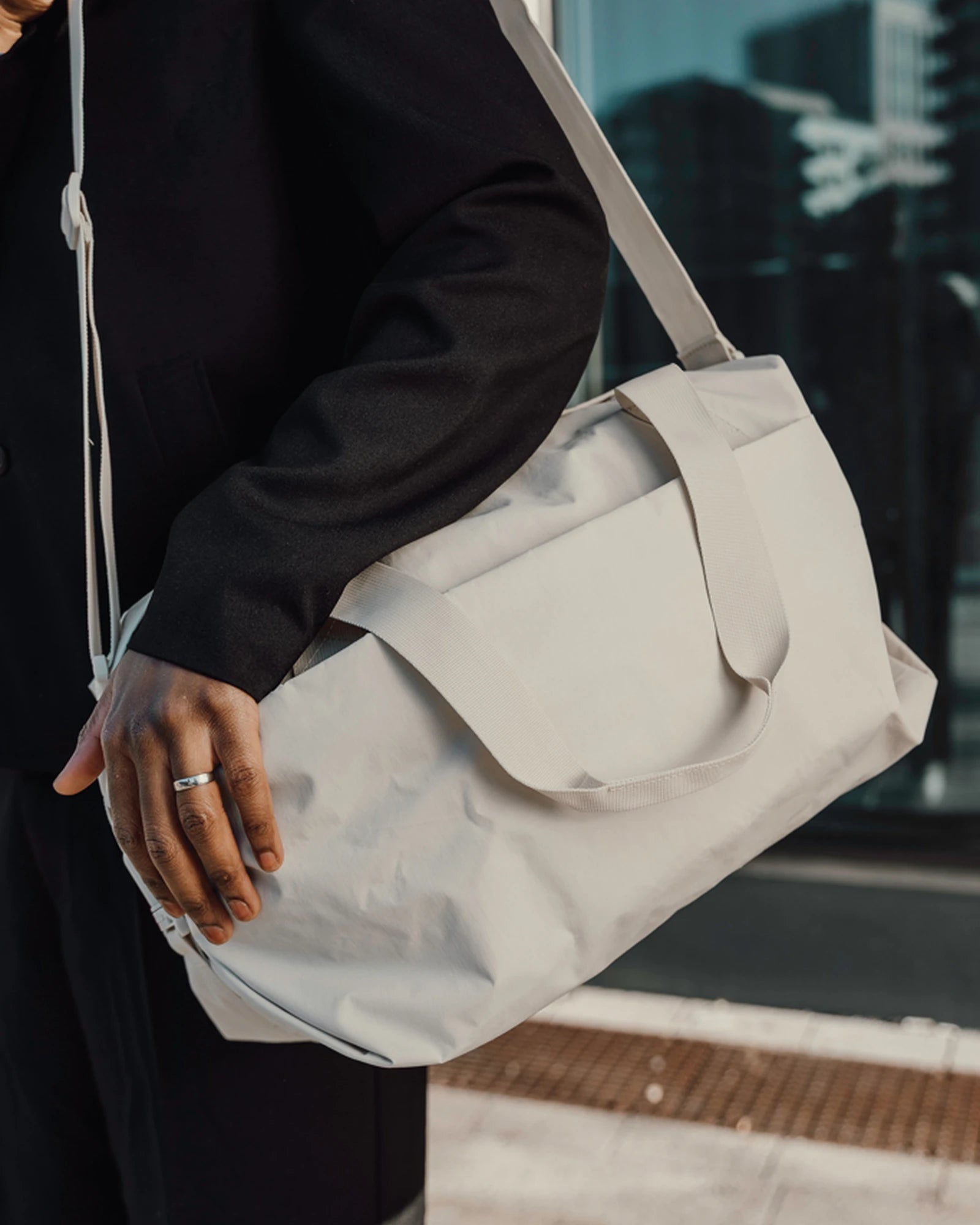 Weekendtas gerecycled nylon RCS 45L om te personaliseren - 19