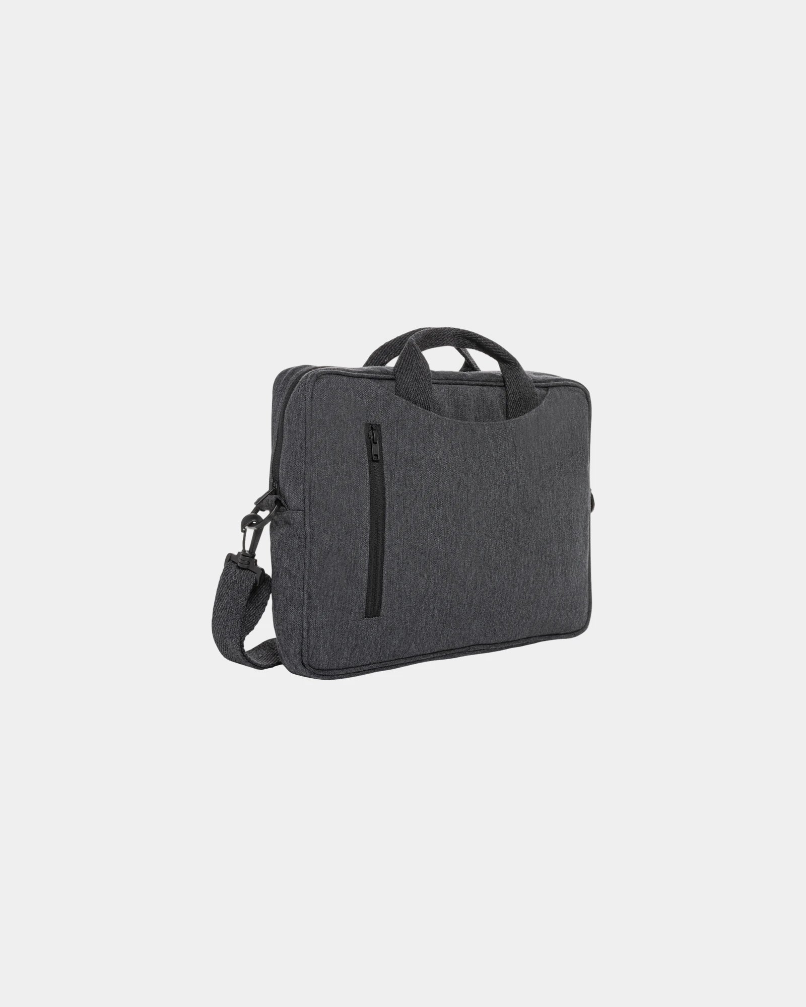 Laptoptas gerecycled katoen AWARE 15,4" om te personaliseren - Antraciet