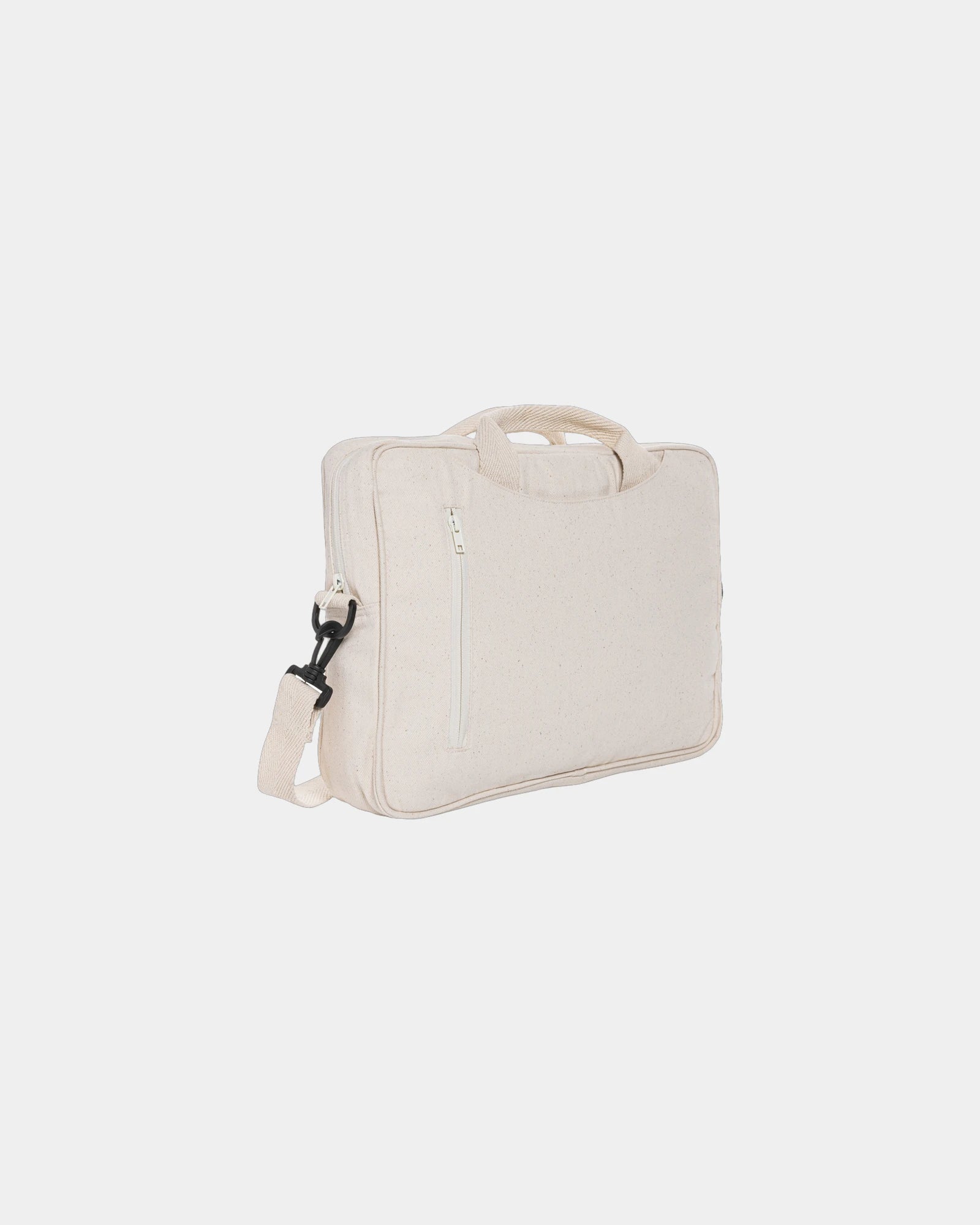 Laptoptas gerecycled katoen AWARE 15,4" om te personaliseren - Gebroken wit