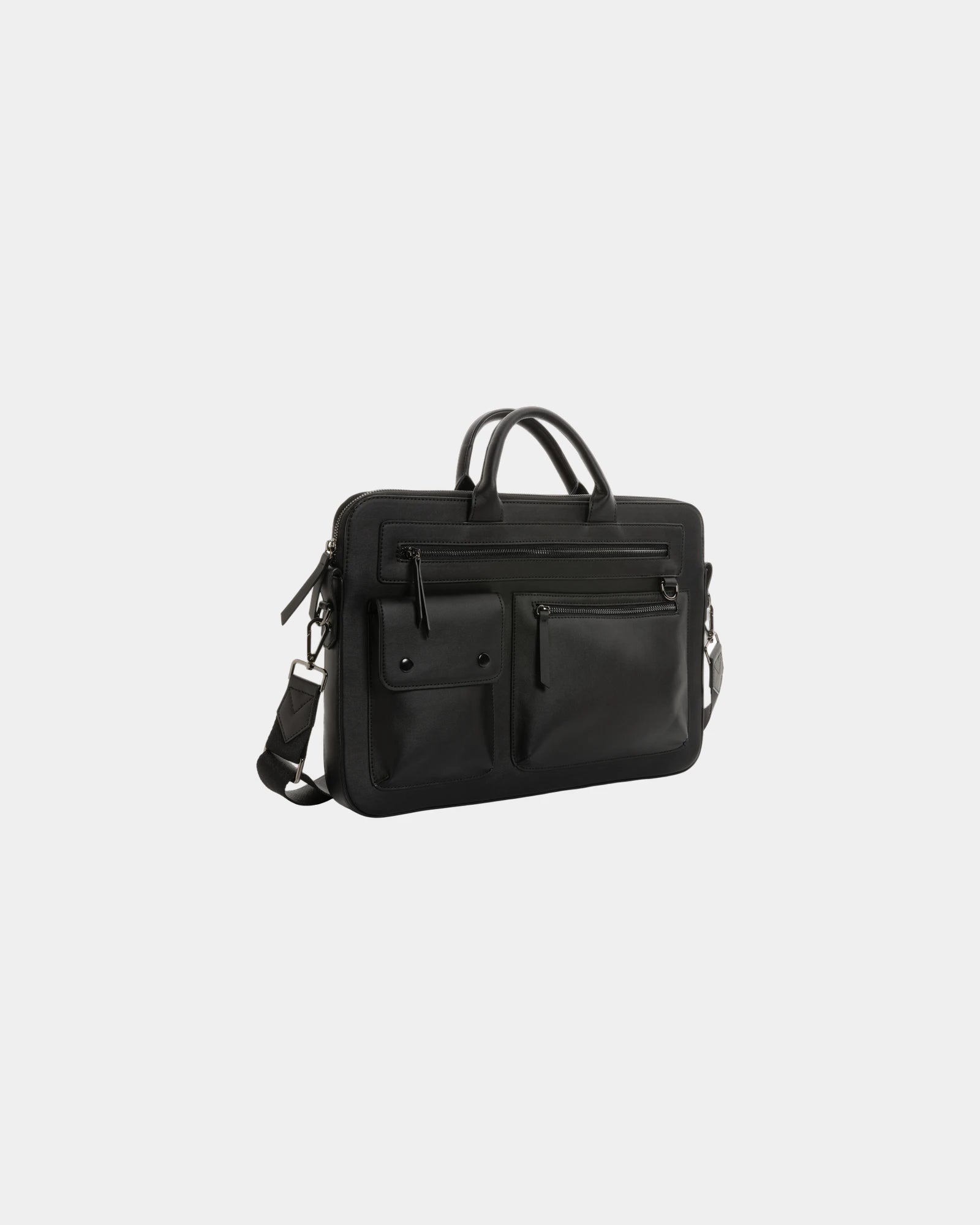 Laptoptas 14" gerecycled PU GRS om te personaliseren - Zwart