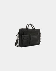 Laptoptas 14" gerecycled PU GRS om te personaliseren - Zwart