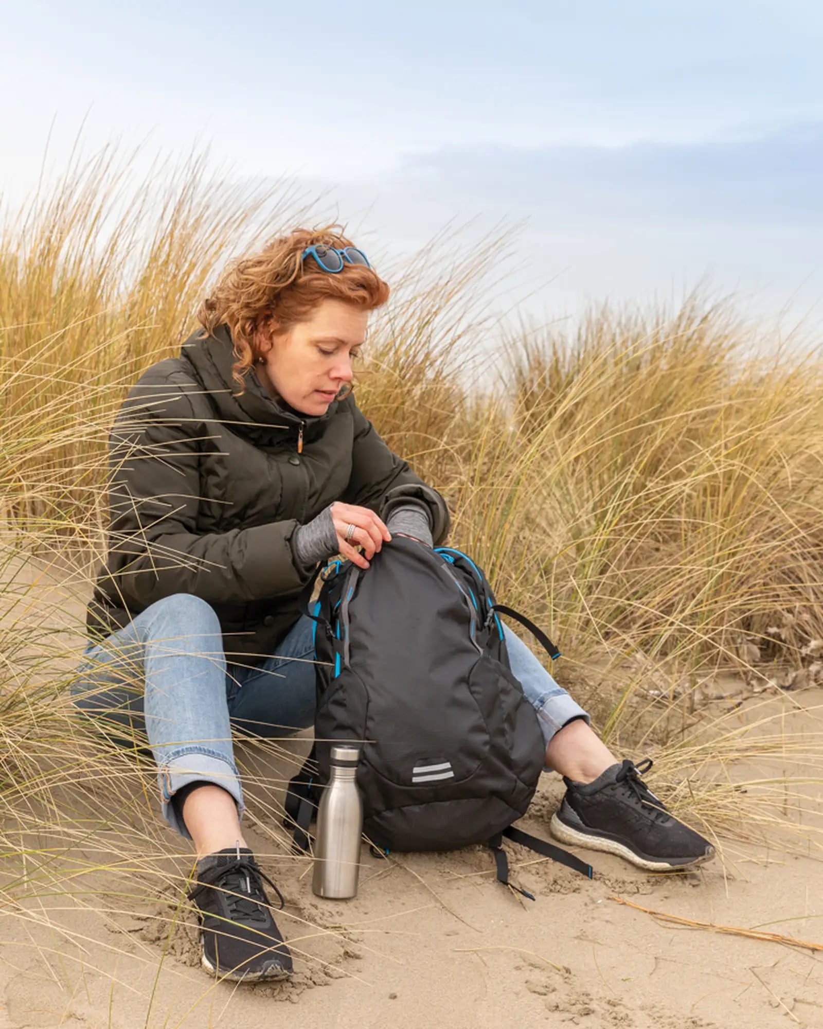 Rugzak polyester 26L met laptopvak om te personaliseren - 10