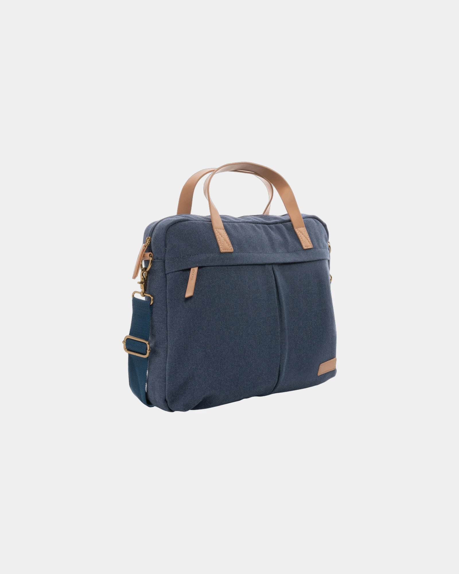 Laptoptas gerecycled canvas 16oz AWARE™ om te personaliseren - Blauw