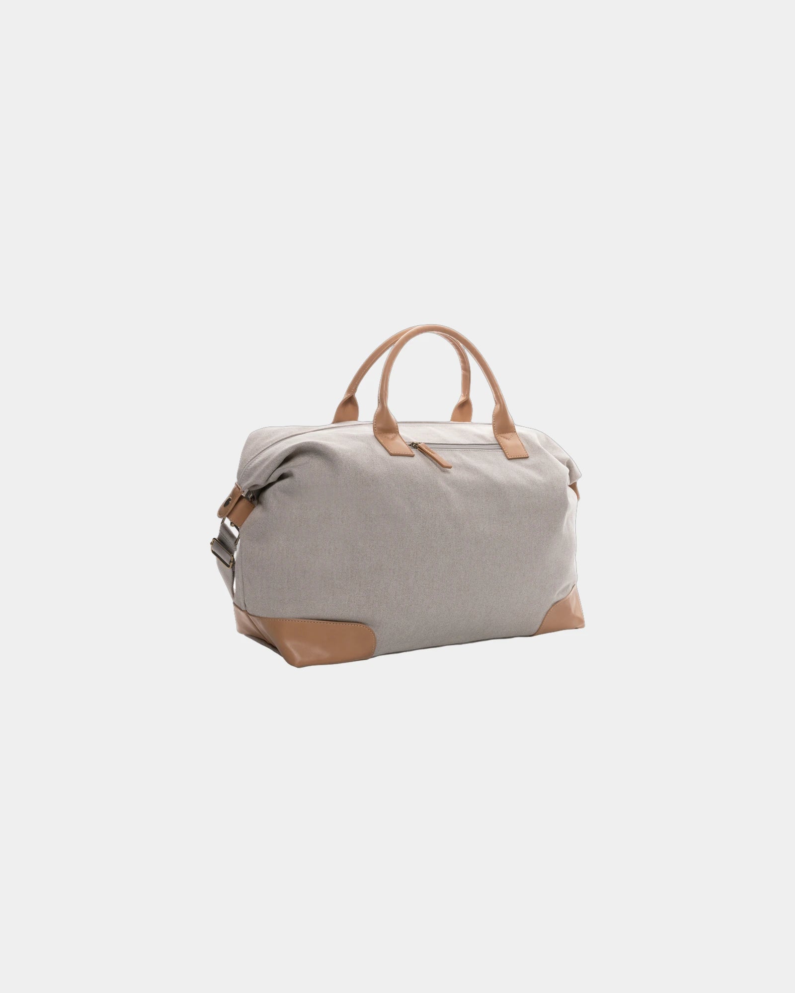 Weekendtas gerecycled canvas 40L om te personaliseren - Grijs